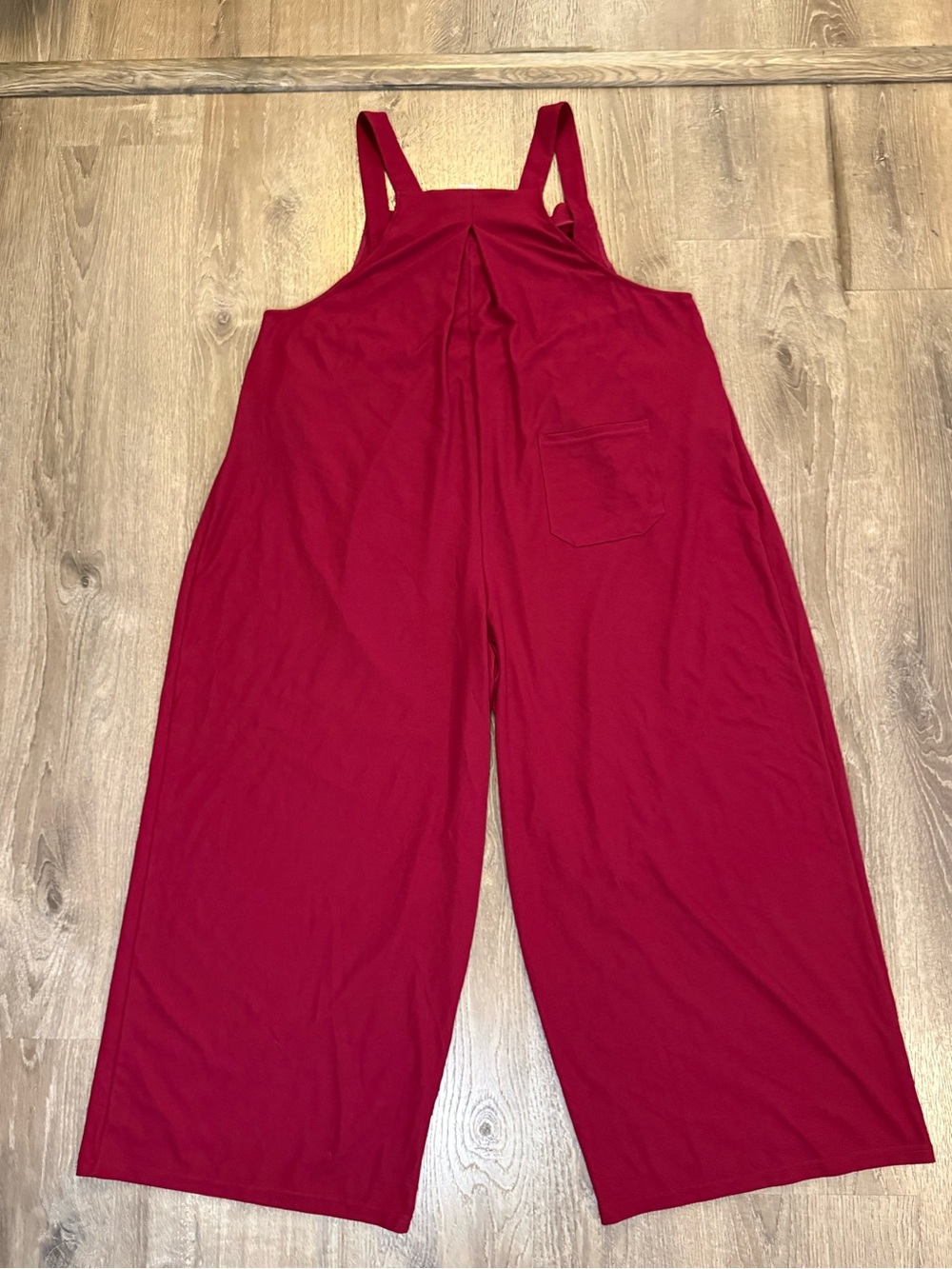 Halara Pockets Waffle Casual Plus Size Overalls in Anemone - Picture 4 of 9